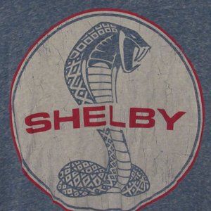 Shelby Cobra Men's T-Shirt Large Blue,Red,White
